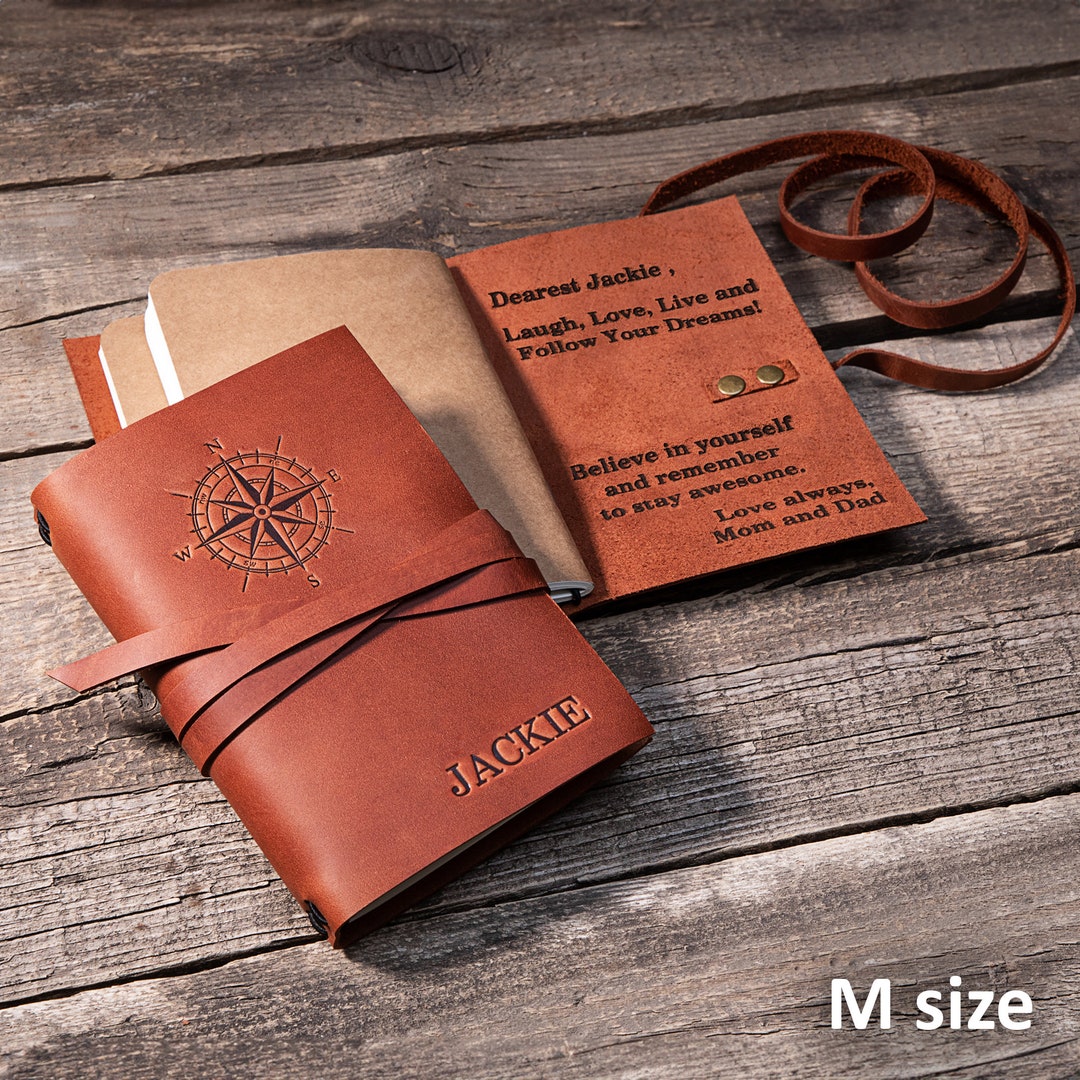 Personalized Graduation Gift - Leather Journal, Graduation Gift for Him ...