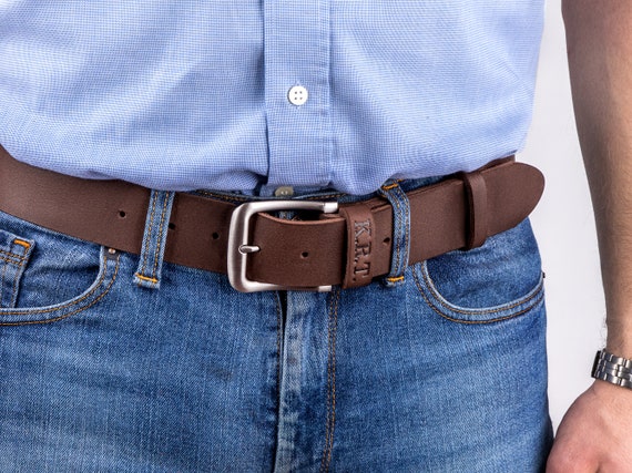 Men Genuine Leather Belt Custom 
