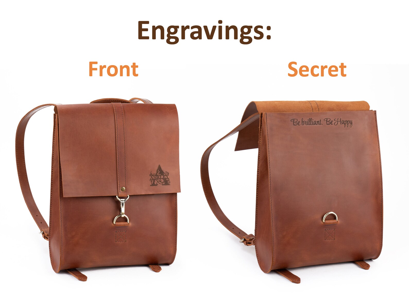 Womens Leather Backpack Purse Leather Mini Backpack Small Etsy