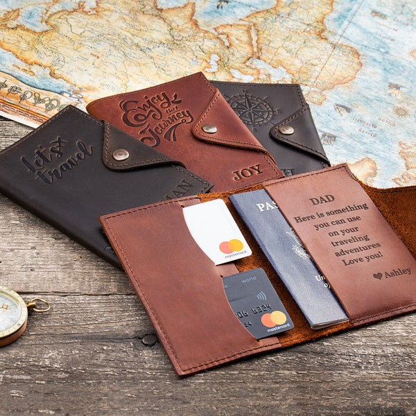 Mens Passport Wallet Etsy
