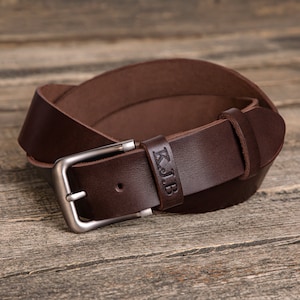 Brown leather belt for men, genuine leather belt, custom mens leather belts, brown leather belt, custom leather belt, custom snap belt