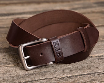 Brown leather belt for men, genuine leather belt, custom mens leather belts, brown leather belt, custom leather belt, custom snap belt