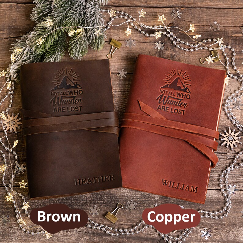 Personalized Leather Journal for Men Mens Leather Journal Etsy