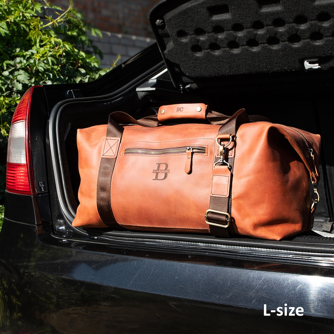 Mens duffel bag leather duffle bag handmade leather weekender bag personalized leather overnight bag leather duffel bag men Etsy