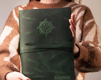 Personalized Handmade A4, A5, A6, Leather Journal, Leather Sketchbook, Rustic Leather Sketchbook
