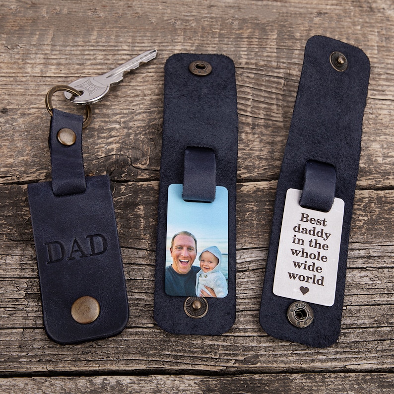 Best bonus dad leather keychain gift, step dad keychain, step mom leather keychain gift, personalized bonus mom leather keychain gift 