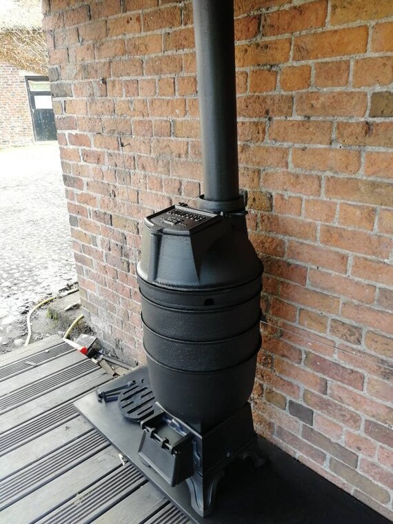 Antique Romesse Pot Belly Stove Etsy