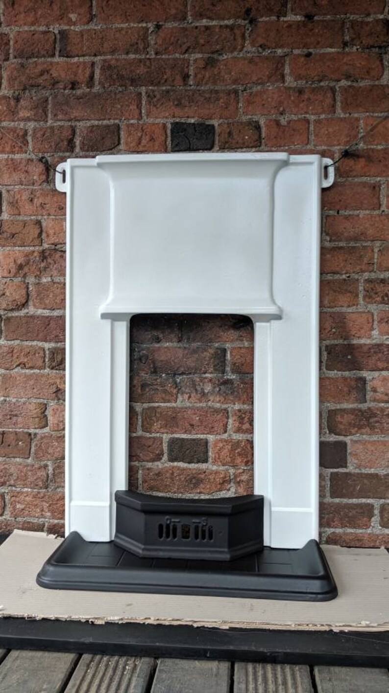 Refurbished Art Deco Cast Iron Fireplace Fire Surround With Etsy
