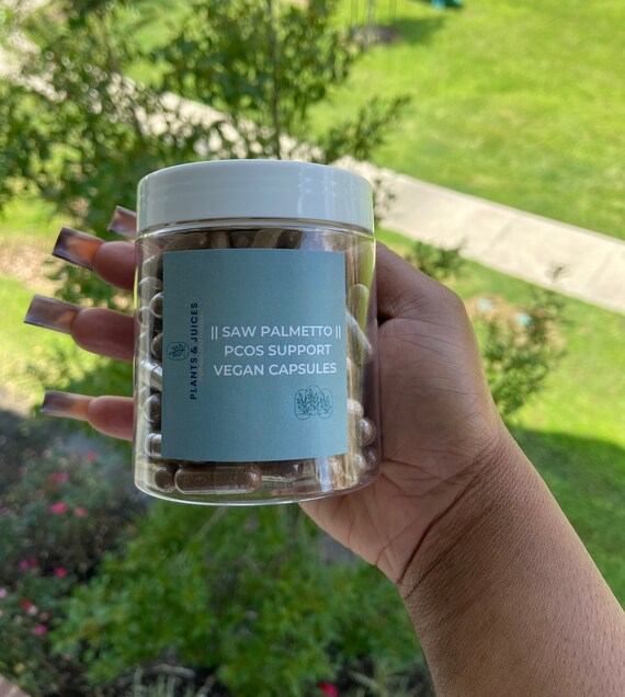 Organicsaw Palmetto Berry Capsules Pcoshormone Balance Etsy