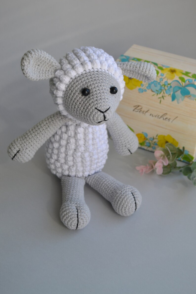 Crochet lamb toy Crochet curly Sheep doll Cute lamb plush Etsy