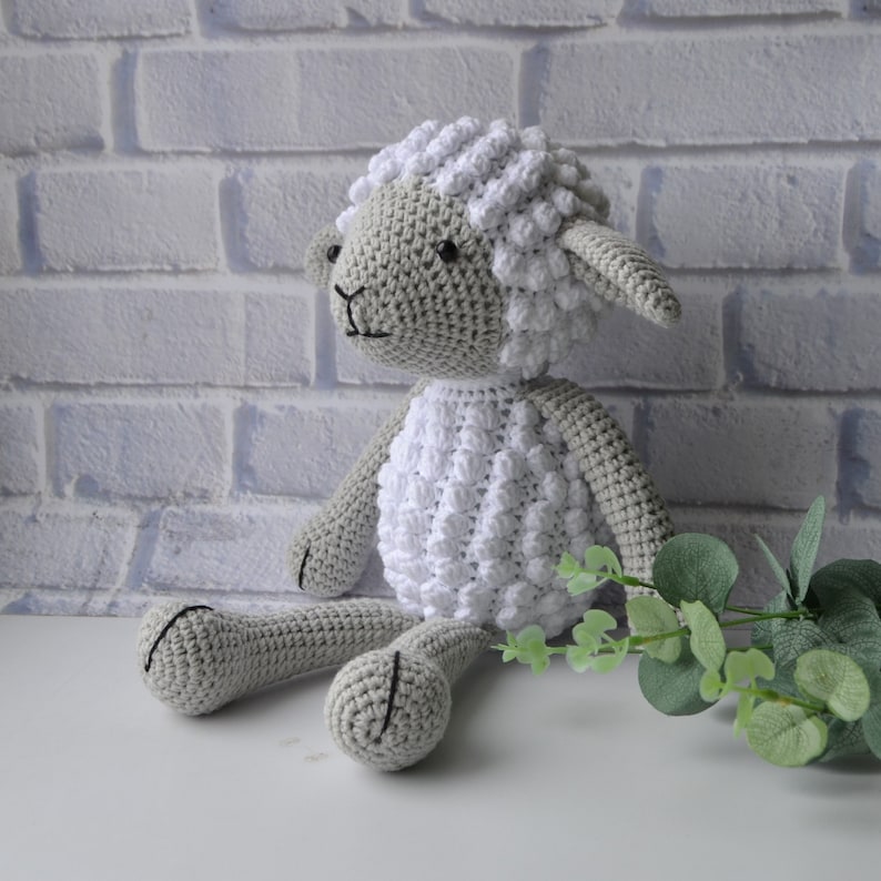 Crochet lamb toy Crochet curly Sheep doll Cute lamb plush Etsy
