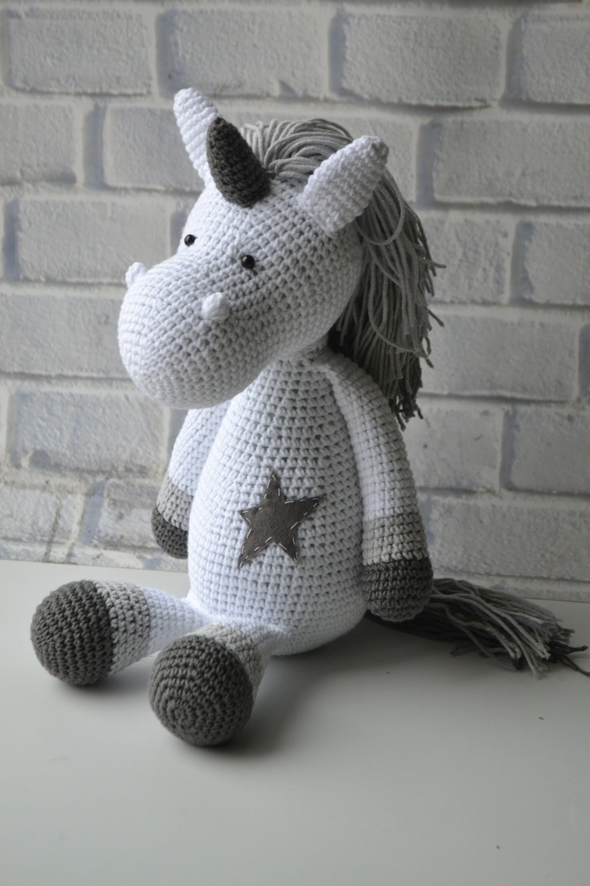Handmade Crochet Unicorn Doll & Unicorn Toy