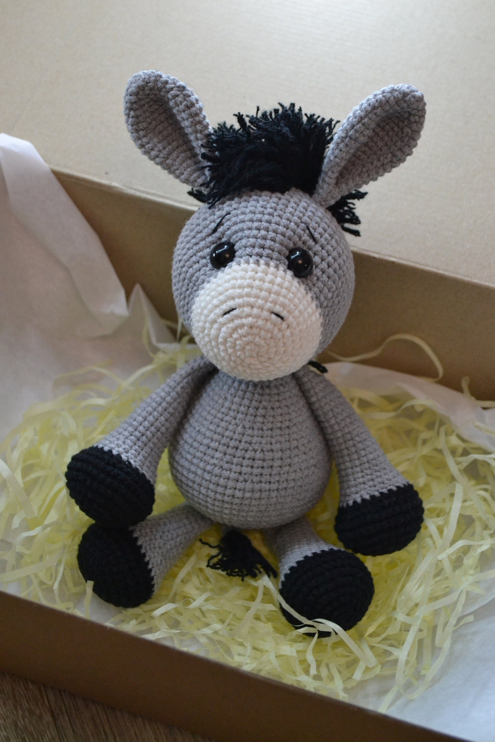 Donkey Toy Crochet Baby Donkey Toy Personalized Donkey Gift Etsy