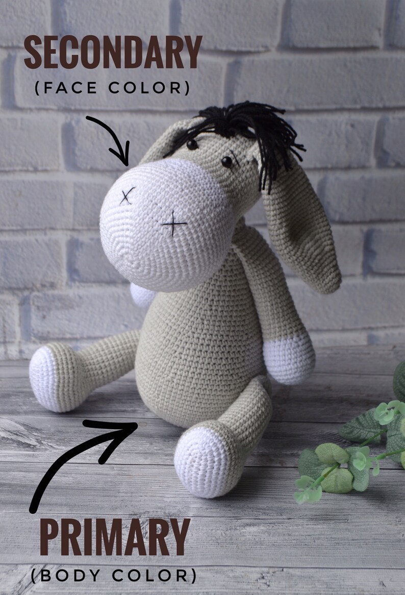 Donkey Amigurumi Crochet knitted donkey baby donkey gift | Etsy