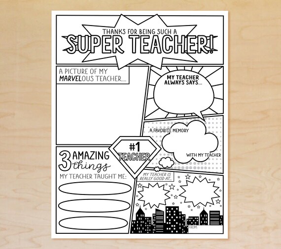 Free Superhero Printables For Teachers