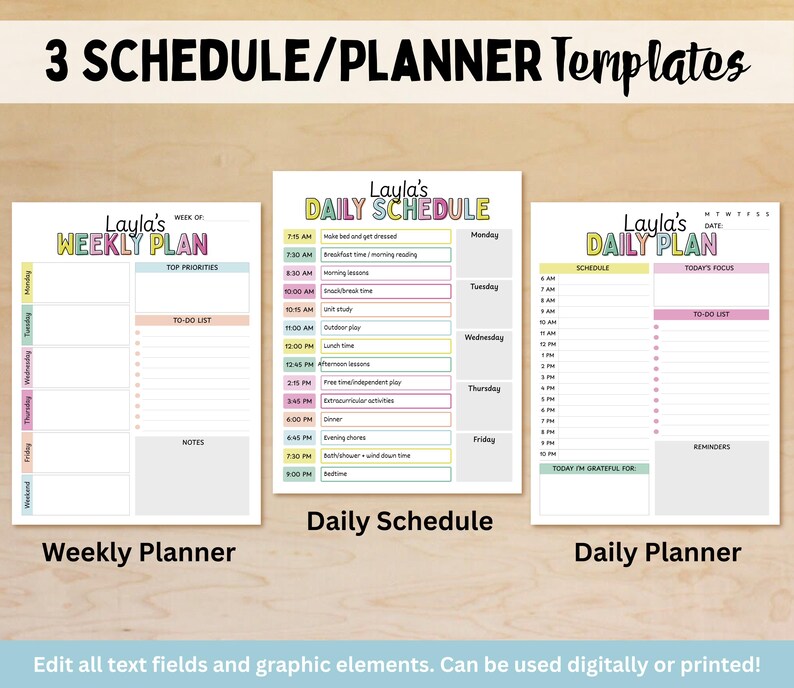 Editable Kids Chore and Behavior Chart Bundle, Reward Chart ...