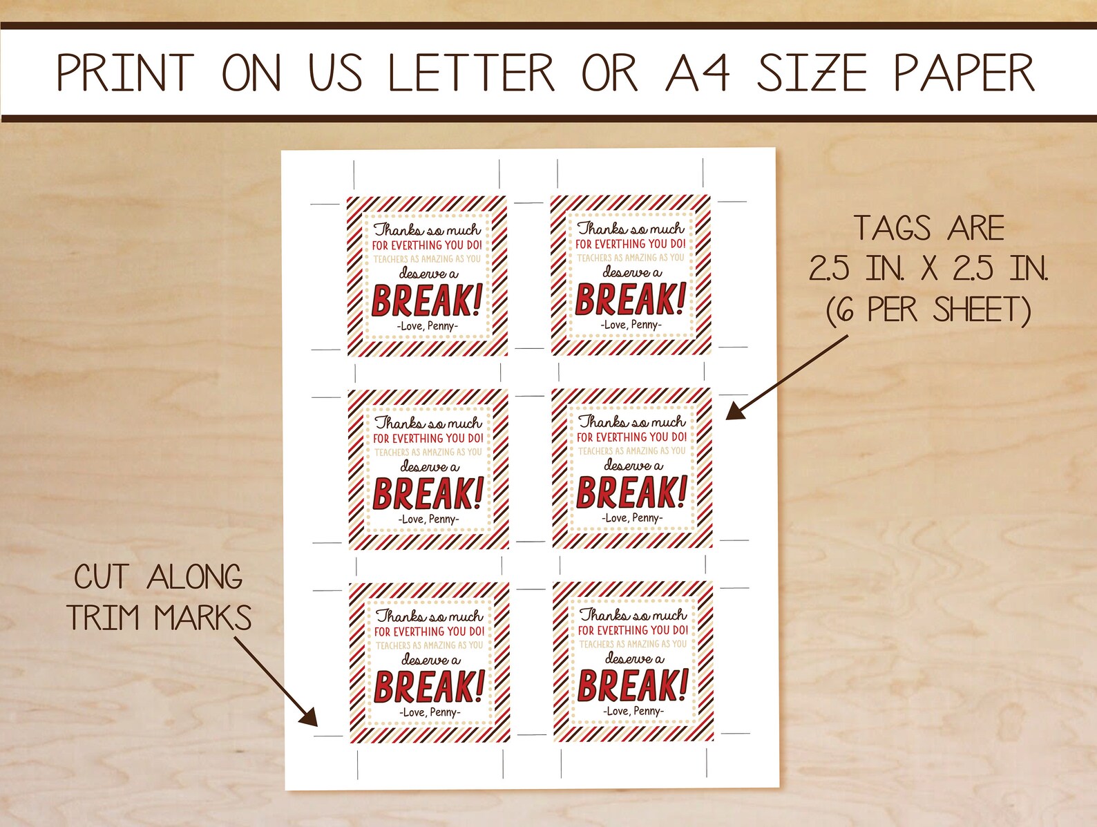 Teacher Appreciation Kit Kat Printable Printable Word Searches