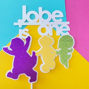 Barney Cake Topper: 1st Birthday Party Decoration