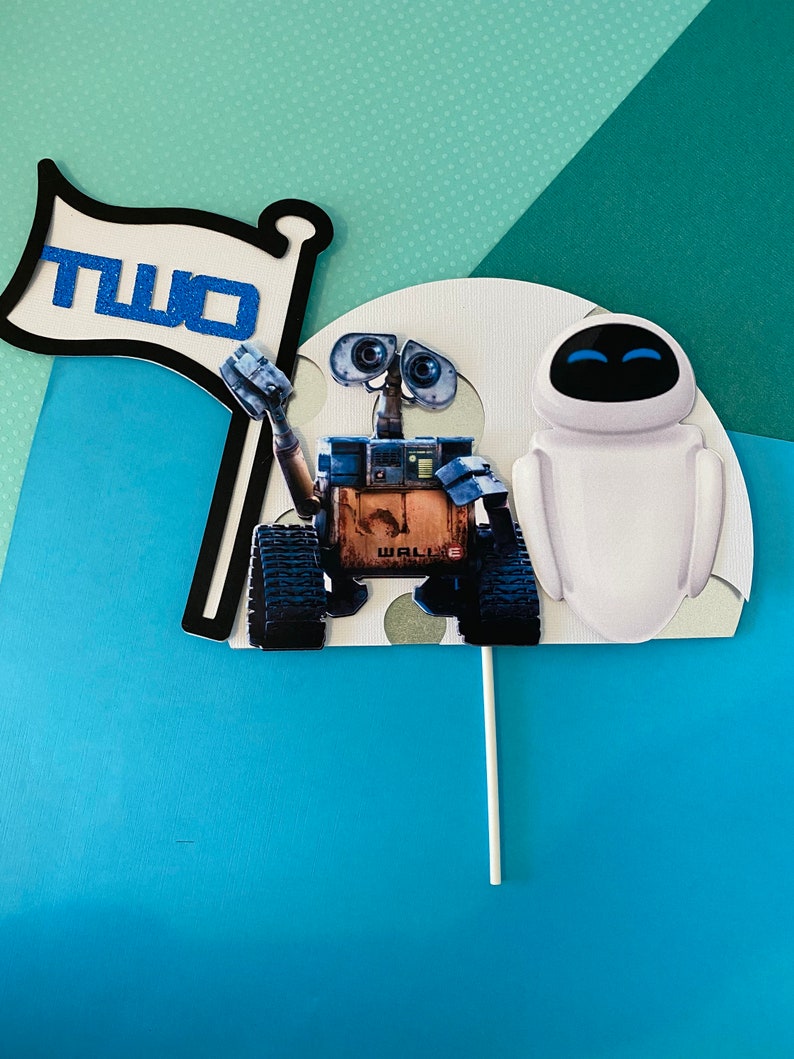 Walle Cake Topper Walle Birthday Wall E Theme Birthday Etsy