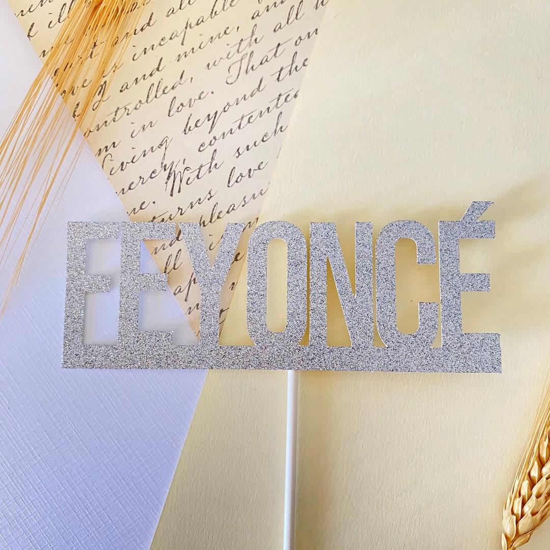Feyonce Cake Topper: Silver Bachelorette Party Decoration - Etsy