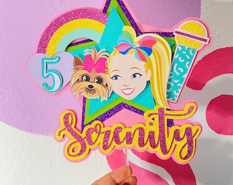 Jojo Siwa Cake Topper, Jojo Birthday