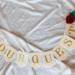 Be Our Guest Banner, Belle Birthday, Beauty and the Beast Party, Beauty ...