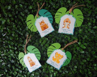 Baby Lion King Tags, Lion King Babyshower Tags, Goodie Bag Tags, Lion King thank you tags