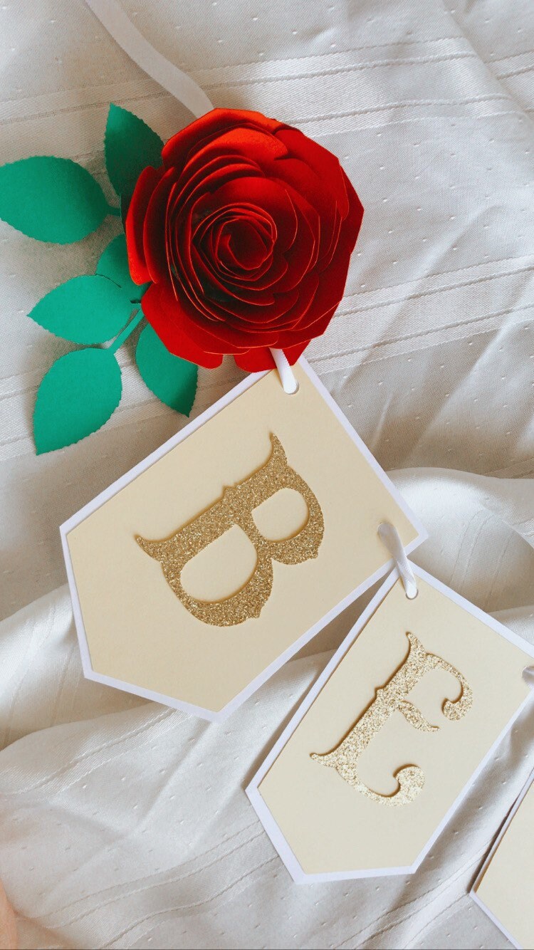 Be Our Guest Banner Belle Birthday Beauty and the Beast - Etsy