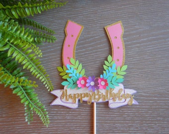 Equestrian Cake Topper, Equestrian Party, Cowgirl Birthday, Cowgirl Party, Spirit Birthday, Equestrian Theme, Horse Shoe Cake Topper