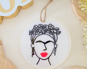 Frida Ornament, frida Christmas, Frida Gift