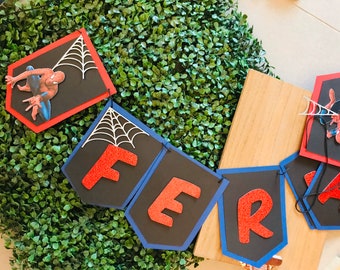 Personalized Spider-Man Birthday Banner: Superhero Party Decor