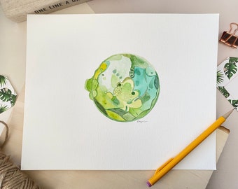 Custom Embryo Art - Embryology Watercolor Painting- Fertility Doctor Art - OBGYN Painting - Miracle Baby Art