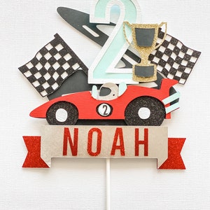 Vintage Car Cake Topper, Race car Topper, Cars Theme Party, Cars Topper, Boy Party, Race car Theme, Race Car Birthday