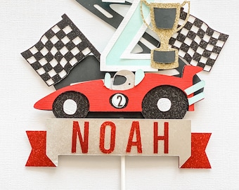 Vintage Car Cake Topper, Race car Topper, Cars Theme Party, Cars Topper, Boy Party, Race car Theme, Race Car Birthday