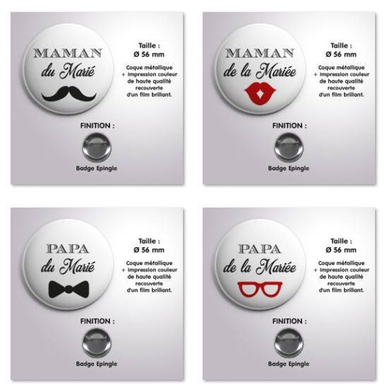 Badge The Groom The Bride Witnesses Parents Boy Etsy Badge The Groom The Bride Witnesses Parents Boy Etsy