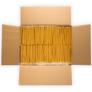 Ner Mitzvah Beeswax Hanukah Candles - Standard Size Fits Most Menorahs - hand dipped - WHOLESALE