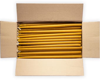 Pure Beeswax Tiny Taper Candles - 17" / 44 cm - 11lb / 5kg box