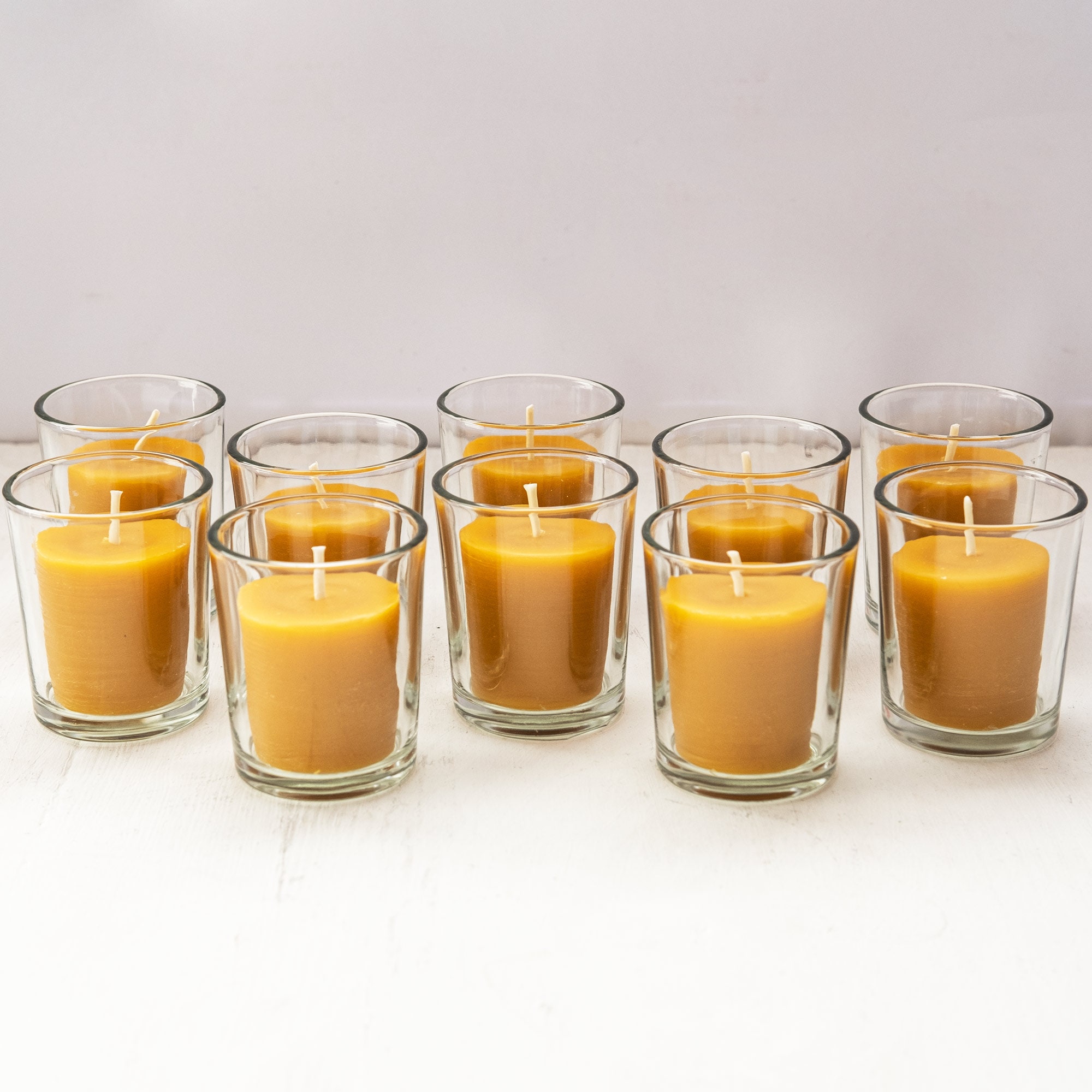 Pure Beeswax Votive Candles for Party Relaxation Holidays Etsy