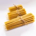 Ner Mitzvah Beeswax Chanukah Candles - Standard Size Fits Most Menorahs - hand dipped pure beeswax candles - set of 44 for all 8 nights 