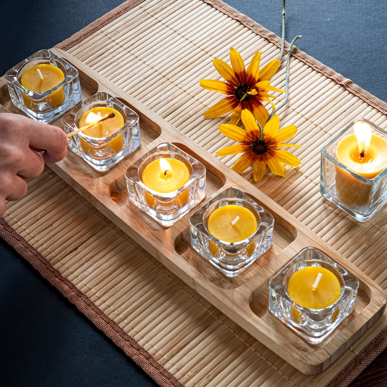 Tea Light Beeswax Candle Refills DISCOUNT PACK Nontoxic Etsy
