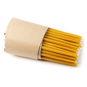 Тiny taper candles - 9&quot; / 22cm, thick, pure beeswax church candles, handmade, DISCOUNT PACKS