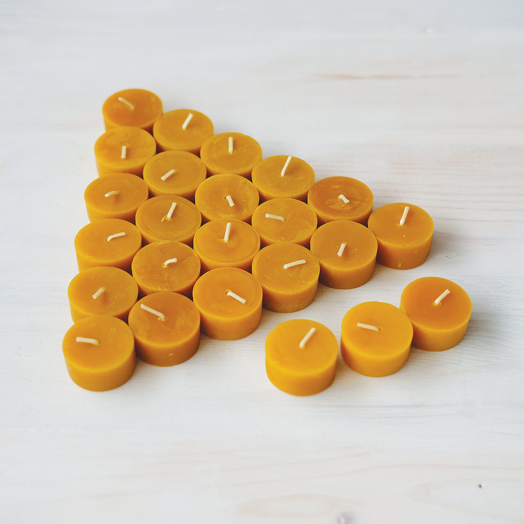 Tea light beeswax candle refills DISCOUNT PACK Nontoxic Etsy