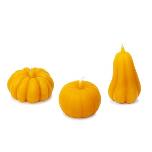 Velas de cera de abeja, calabaza - velas de cera de abeja pura, envío gratis