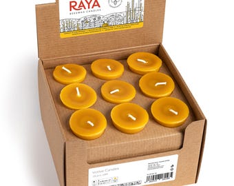 Votive Candles of beewsax - refills 18 pcs box