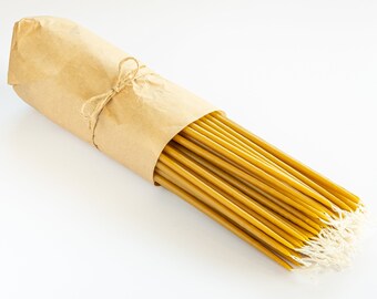 Handmade Beeswax Taper Candles - 13" Pure Church Candles