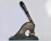 Antique Cast Iron Company Seal Embossing Press - Cambridge Manufacturing