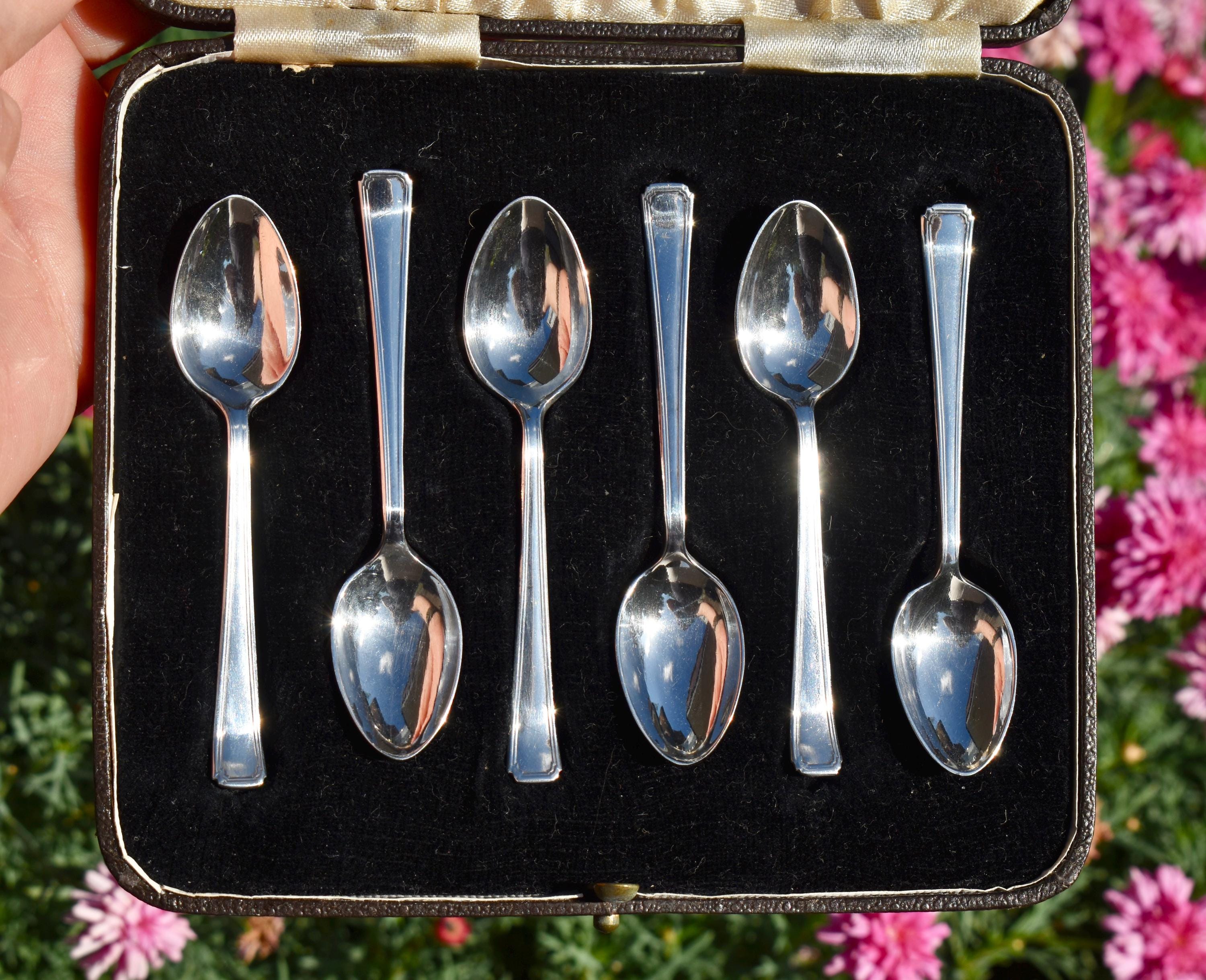 【Harrison Brothers】 【純銀ハンドル】プレザーブスプーン Harrison Brothers & Howson Serving Spoons - Set of 2 - B