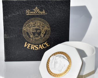 Rosenthal Versace GORGONA smyckesask med lock - Medusa/Keystone-motiv