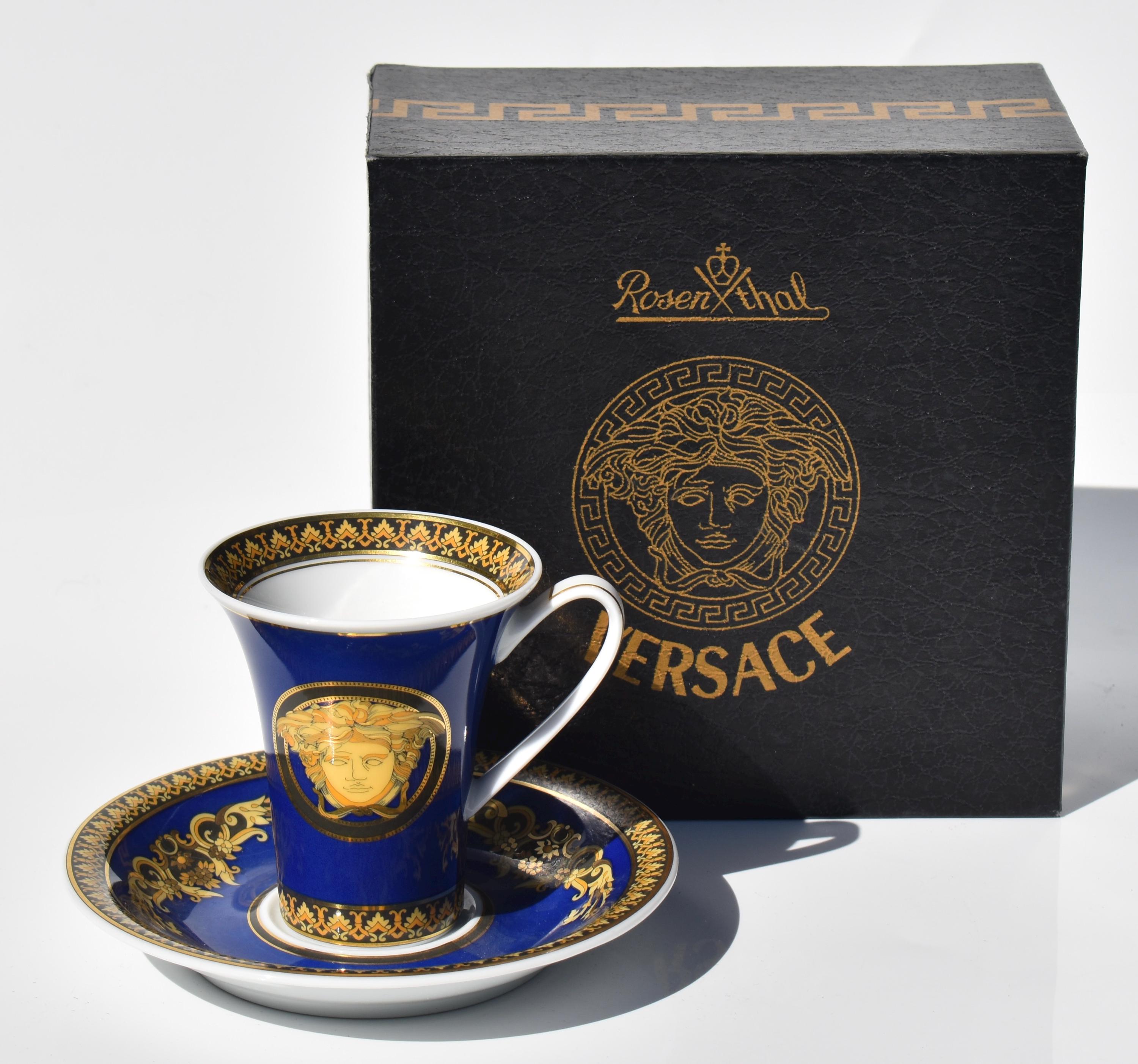 ヴェルサーチ VERSACE メデューサ カップ&ソーサー 未使用品 箱