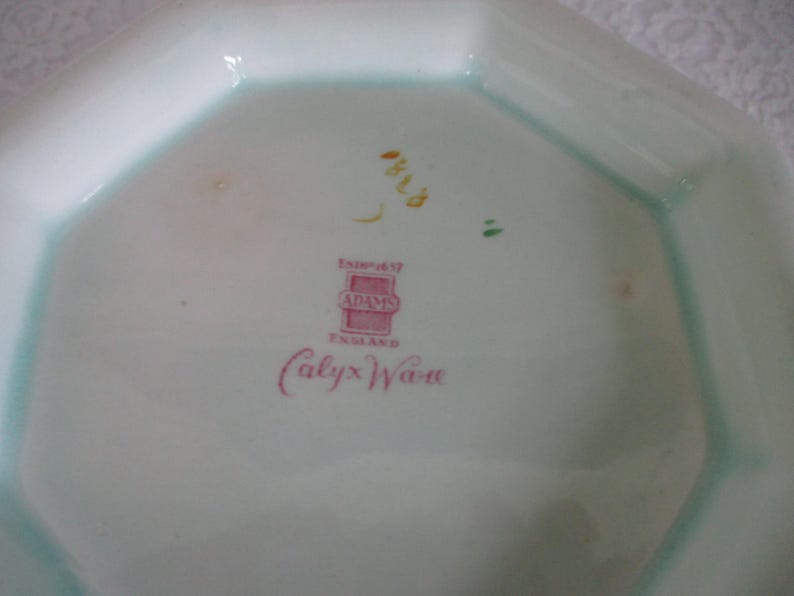 Vintage Adams Calyx Ware Metz Pattern Covered Vegetable Bowl Estbp 1657 ...